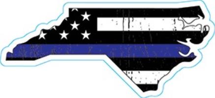 North Carolina Thin Blue Line Decal