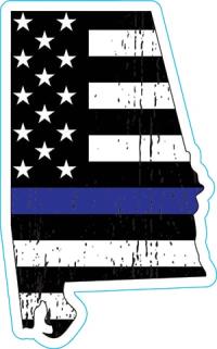 Alabama Thin Blue Line Decal