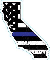 California Thin Blue Line Decal