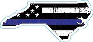 North Carolina Thin Blue Line Decal