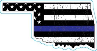 Oklahoma Thin Blue Line Decal