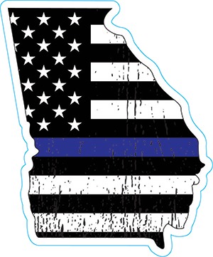 Georgia Thin Blue Line Decal