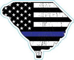 South Carolina Thin Blue Line Decal