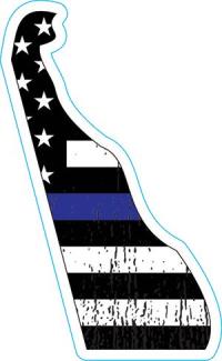 Delaware Thin Blue Line Decal