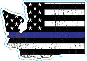 Washington Thin Blue Line Decal